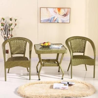 Factory Outdoor New Design Dining Stackable Swing Rattan Chair