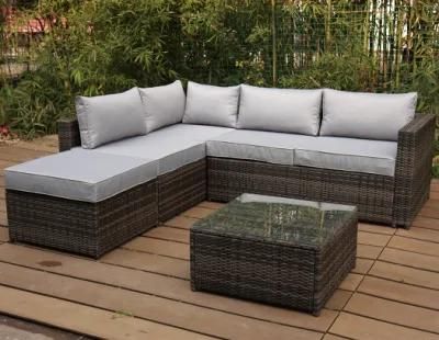 Outdoor Conversation Sofa All-Weather Wicker Set Outdoor Furniture Garden Rattan Set
