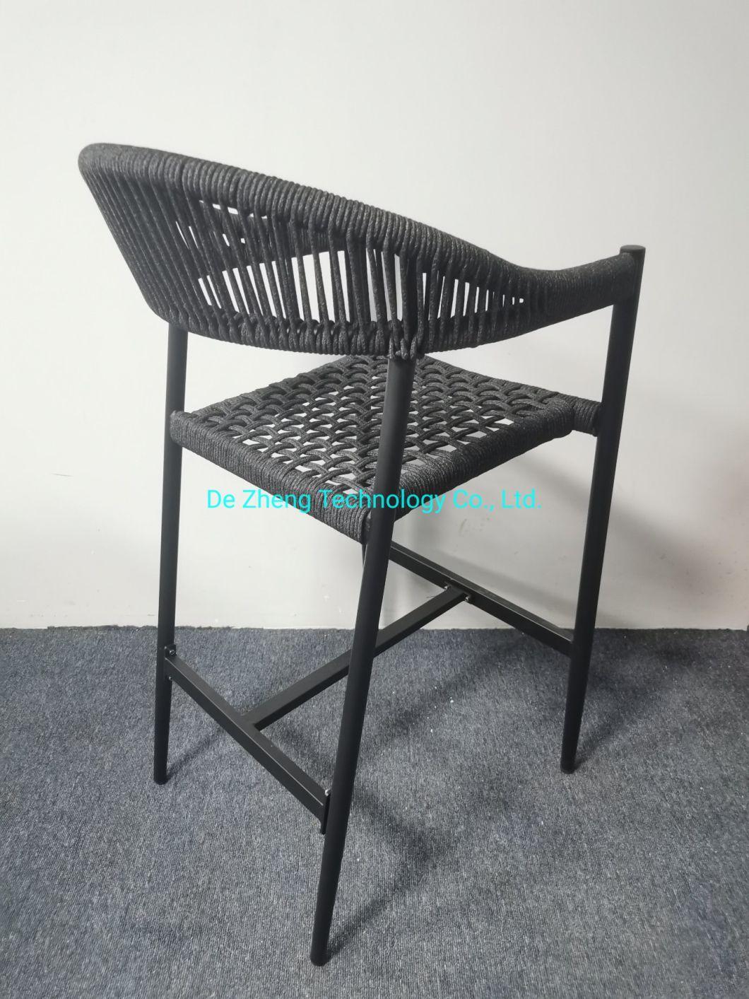 Outdoor Commercial Bar Garden Chairs Aluminum Restaurant Furniture Stackable Dining Aluminum Furniture Set Outdoor Chair Set