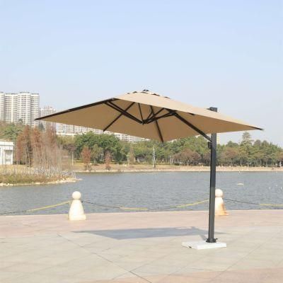 Outdoor Traditional Sunshade Isolation UV Single Top Iron Middle Pole Hydraulic Side Pole Umbrella