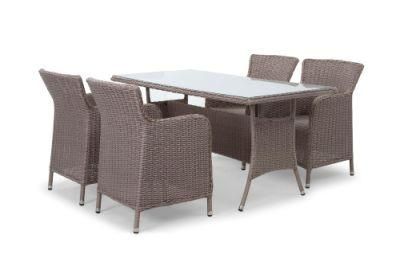 PVC Plastic Poly Rattan Synthetic Sofa Dining Set (WF-1710103)