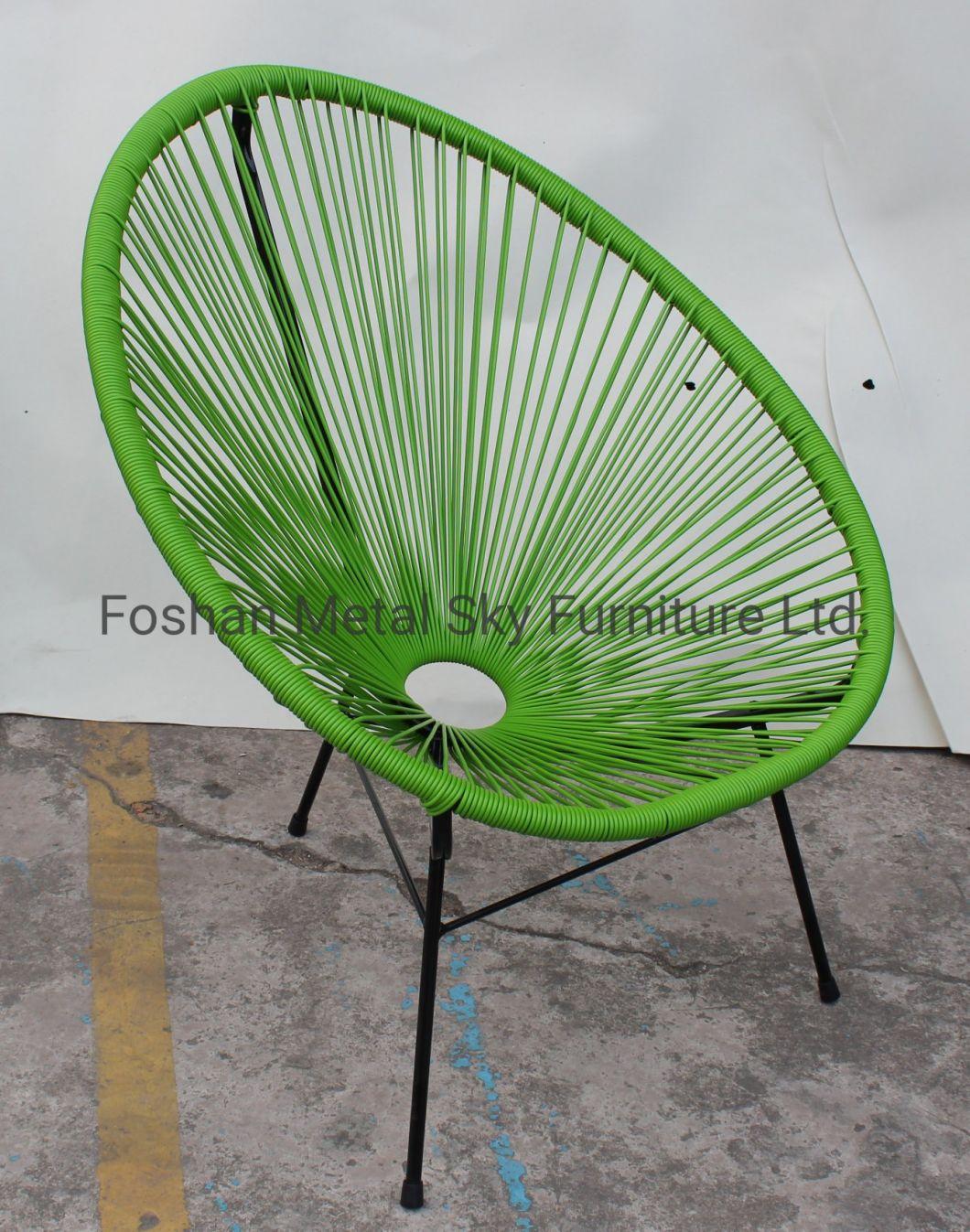 Metal Rattan Outdoor Restaurant Furniture Leisure Acapulco Lounge Chair