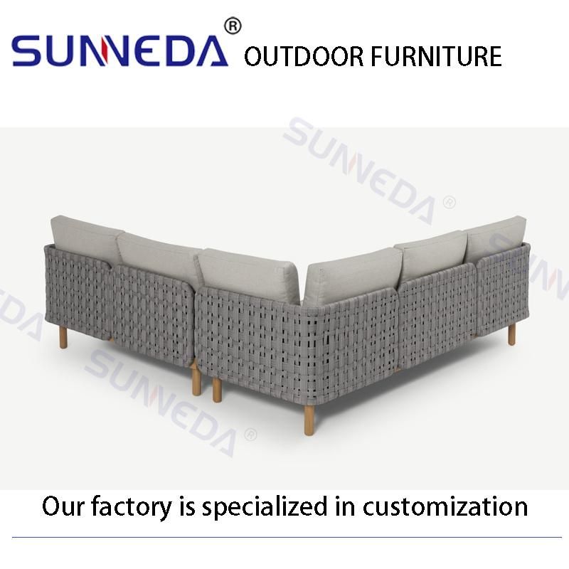 International Big Colors Plastic Wicker Net Metal Frame Simple Furniture