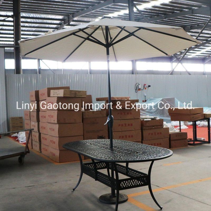 High Quality Garden Parasols Outdoor Solar Umbrella with LED Lights