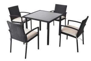 Steel Dining Square Table Set Outdoor Dining Set