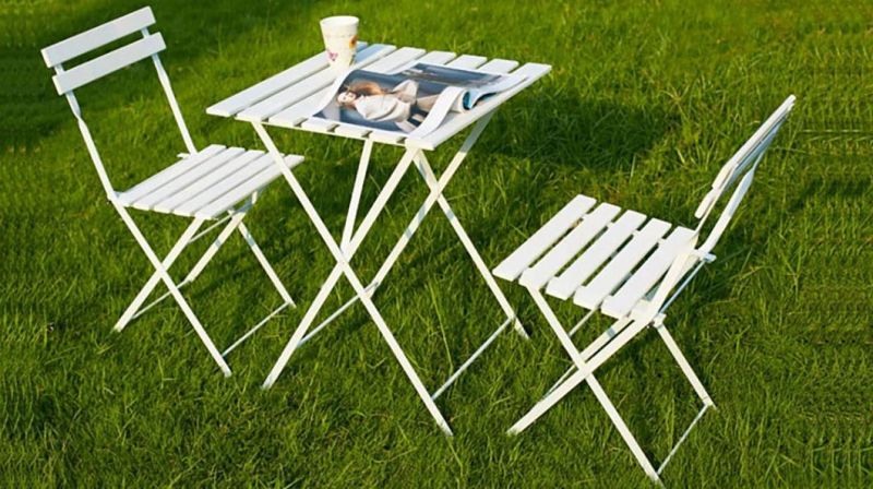 Foldable Acacia Wood Dining Room Waterproof Portable Table Chair Furniture Set