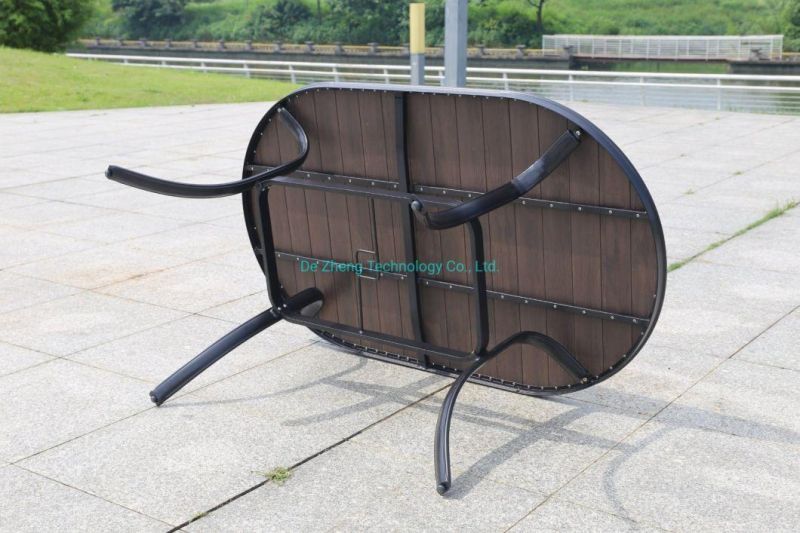 Factory Direct Sale Aluminum 4 Seater Garden Table and Paito Chairs Stackable Modern Outdoor Balcony Furniture