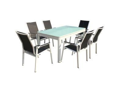 Metal Outdoor Furniture Dining Room Set Aluminum Frame Furniture