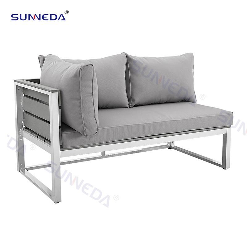 Luxury Durable White Aluminum Outdoor Furniture Garden Sofa Set
