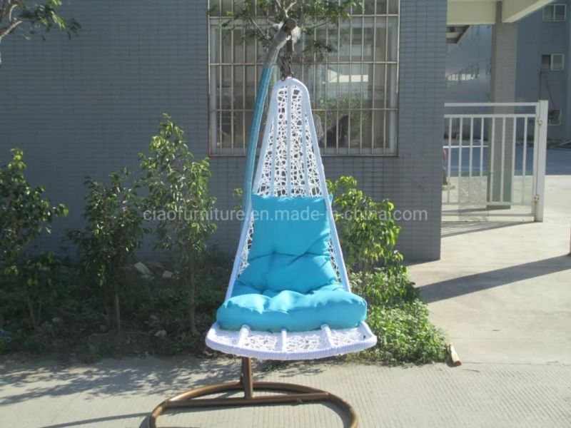 Wholesale Leisure Garden Rattan Single Hanging Swing Chair Outdoor Furniture