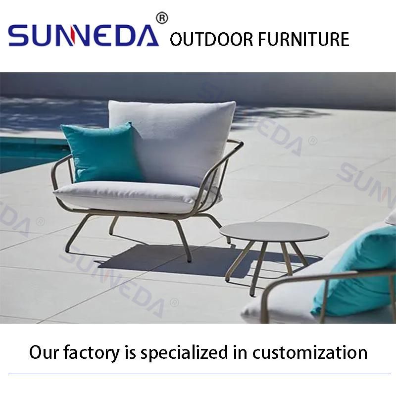 Customize Durable Fashion Patio Dining Picnic Hotel Restaurant Outdoor Sofa Furniture