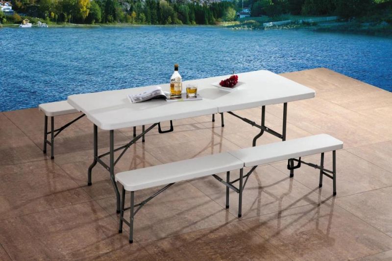 8 Seats Plastic Folding Table for Camping Picnic Dining Party Factory Price