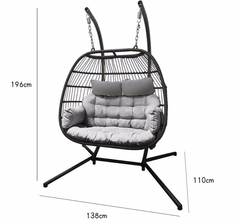Outdoor Garden Patio Bistro Rattan Wicker Egg Hanging Hammock Chair
