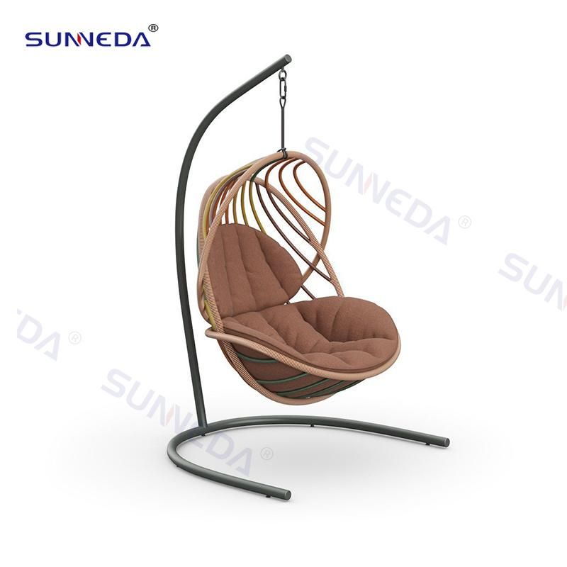 Sunneda Outdoor Patio Furniture Colorful Rattan Hanging Swing Chair