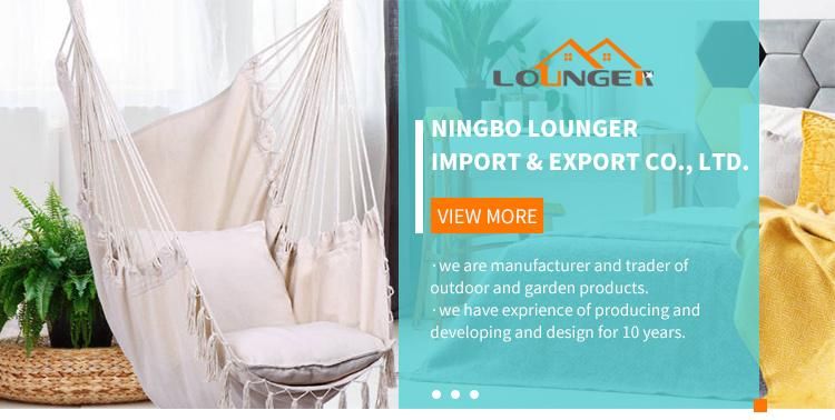 XXL 100% Cotton Lounge Two Pillow Removable Hanging Chair