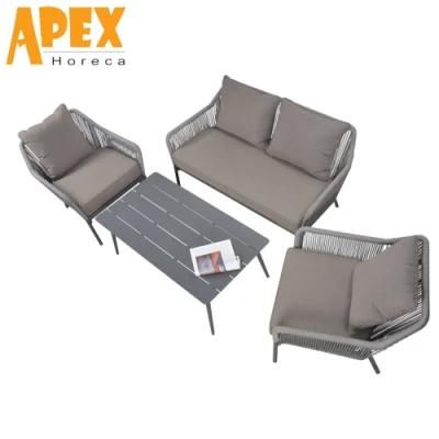 4 Piece Stackable Aluminum Garden Furniture Sofa Set Quality Wholesale