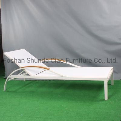 Patio Garden Furniture Aluminum Frame Textile Leisure Outdoor Chaise Lounge