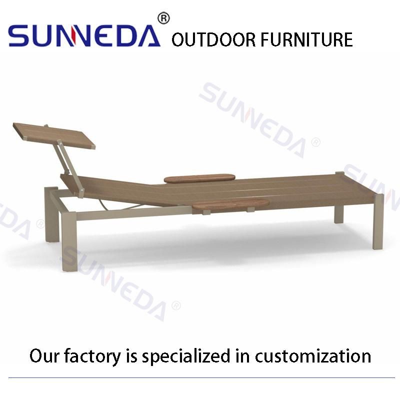 Artistic Outdoor Hotel Leisure Adjustable Back Daybed Comfortable Furniture