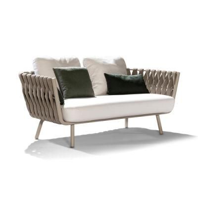 Chinese Modern Design Outdoor Wicker Woven Sofa Collection Armchair