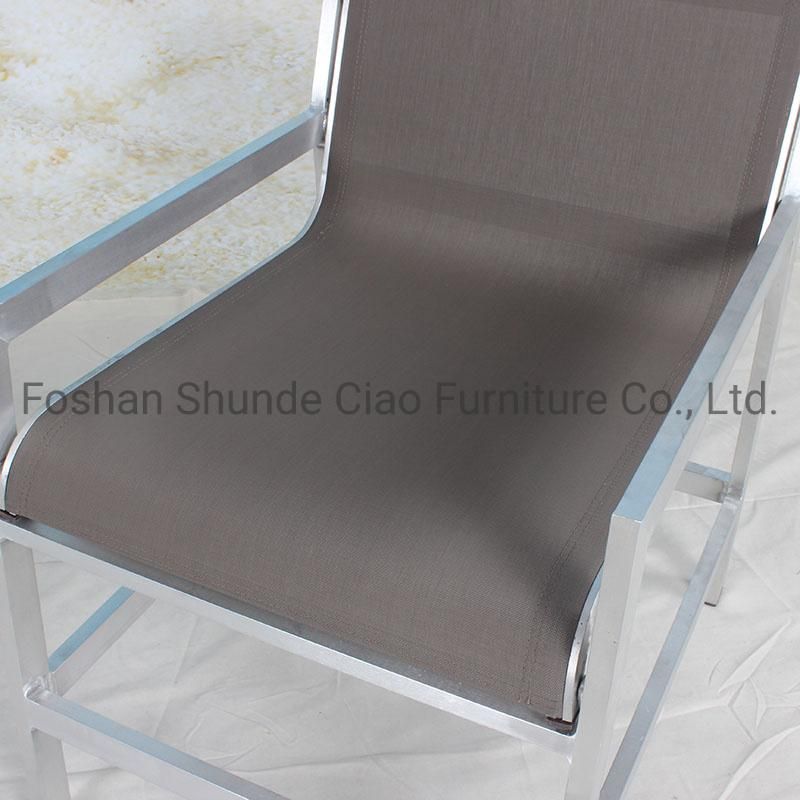 Modern Outdoor Balcony Aluminum Textile Chair