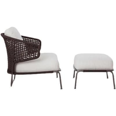China Latest Leisure Waterproof Bistro Terrace Woven Rope Aluminium Outdoor Furniture