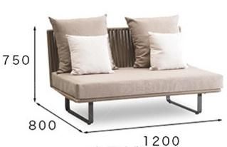 Outdoor Rattan Resort Waterproof Hotel Garden Sectional Sofa