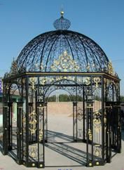 Garden Wrought Iron Pavilion, Classic Garden Iron Gazebo