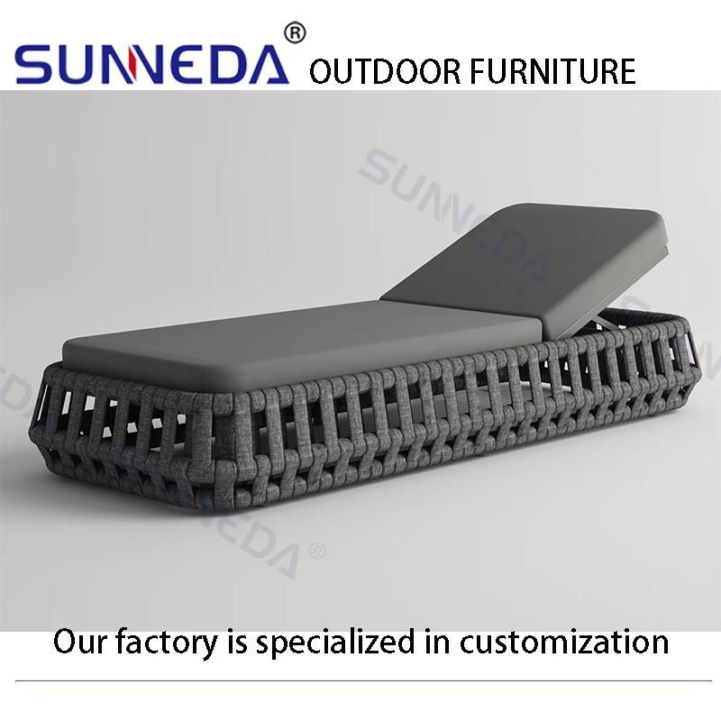Simple Style Newest Hote Comfortable Cushion Lounger Outdoor Furniture Set