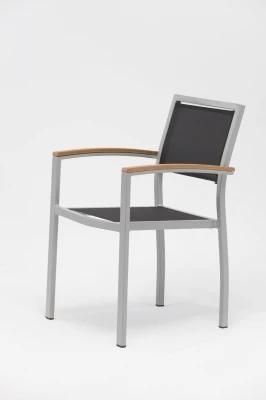 Textilene Fabric Outdoor Cafe Dining Chair