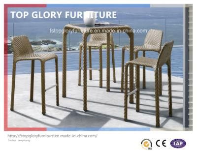 Outdoor Garden Rattan Bar Table and Bar Chars (TG-1709)