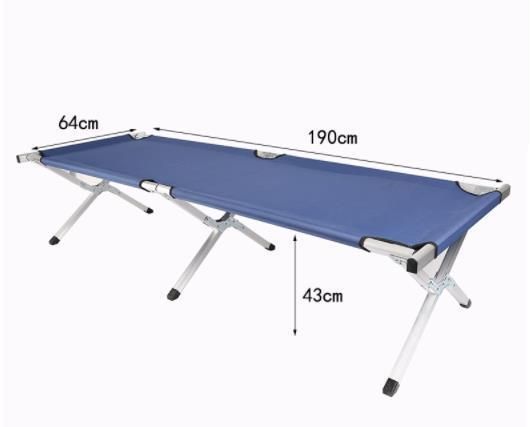 Outdoor Camping Portable Marching Bed Lunch Nap Folding Bed