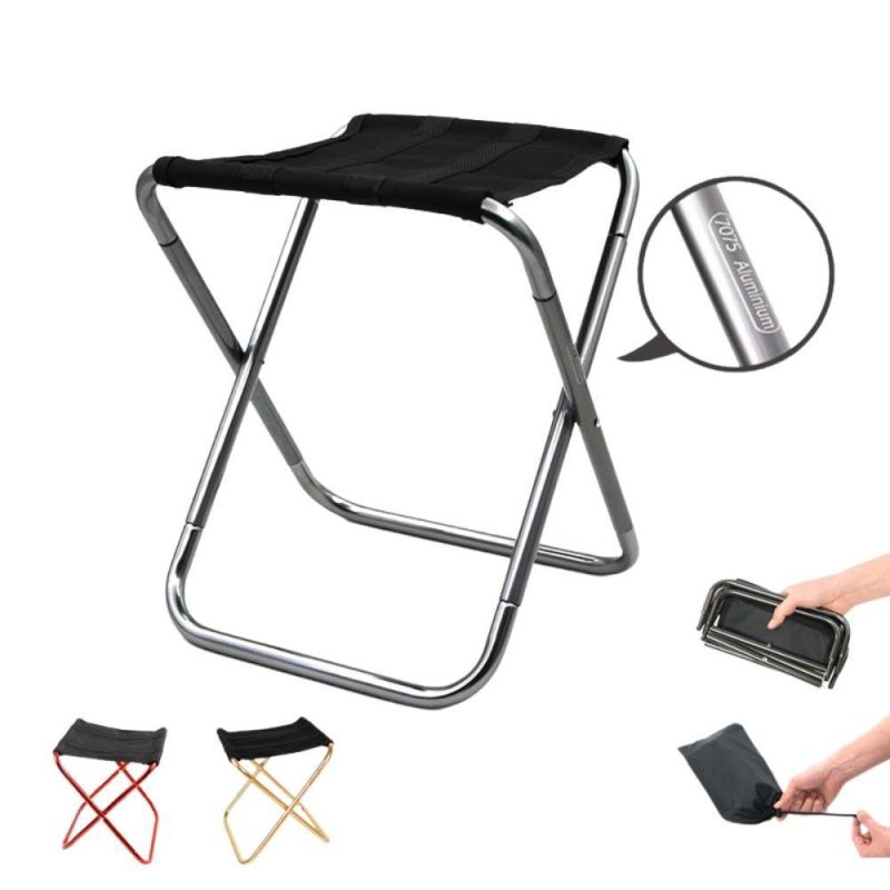 Portable Folding Camping Picnic Chair Lightweight Ultralight Stool with Carrying Bag for Picnic Hiking Fishing Outdoor Wyz20298