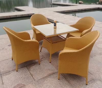 Rattan Table Chair Leisure Outdoor Balcony Garden Small Table Chair