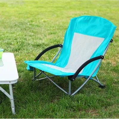 Light Weight Camping Folding Low Moon Chair New Design with Cup Holder and Carry Bag Ultralight Backpacking Chair
