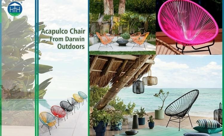 Outdoor Indoor Acapulco Garden Rattan Wicker Table and Chair