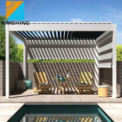 Customized Australia Electric Terrace Roof Motorized Roof System Gazebo Garden Aluminium Pergola Shade Cover