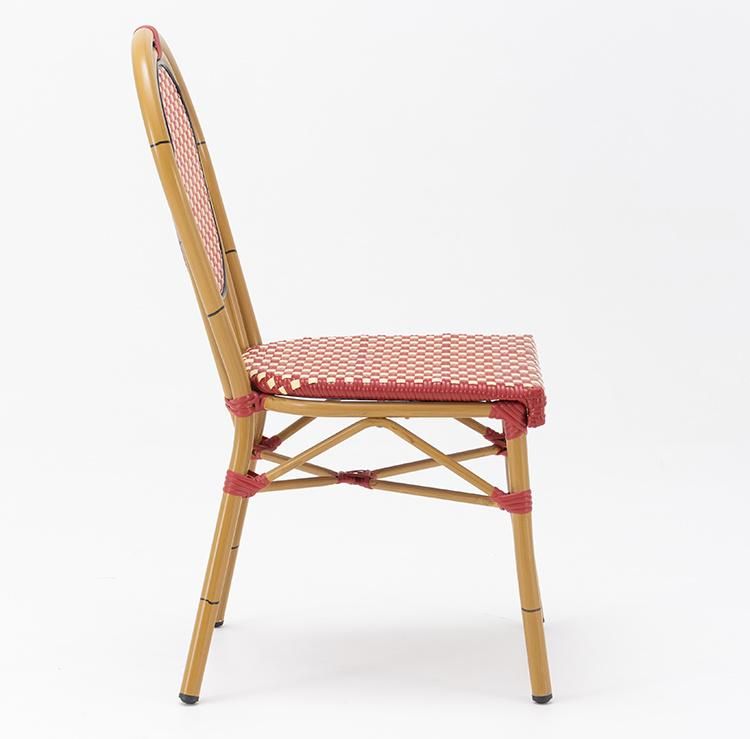 Vangarden Weatherproof Outdoor French Bistro Chair Rattan Wicker