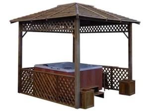 Outdoor Wooden Hot Tub Gazebos (RY-G08)