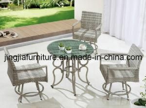 Outdoor Garden Rattan Plastic Aluminum Dining Table (JJ-S735)