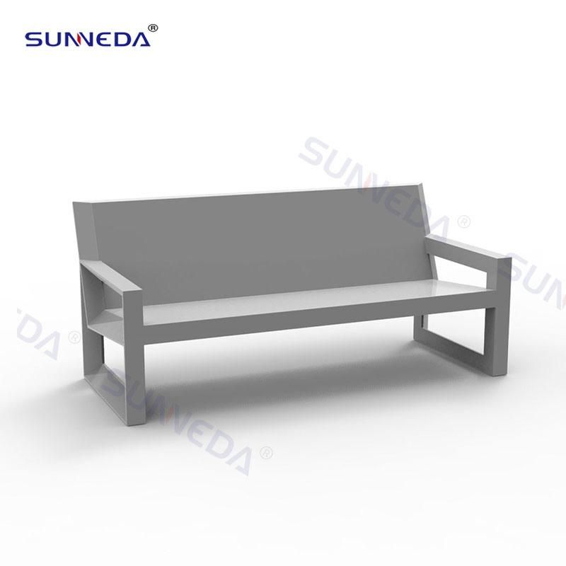 Industrial Leisure Style Outdoor Sofa with Waterproof Aluminum Frame