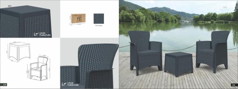 Injection Plastic Sofa for Patio
