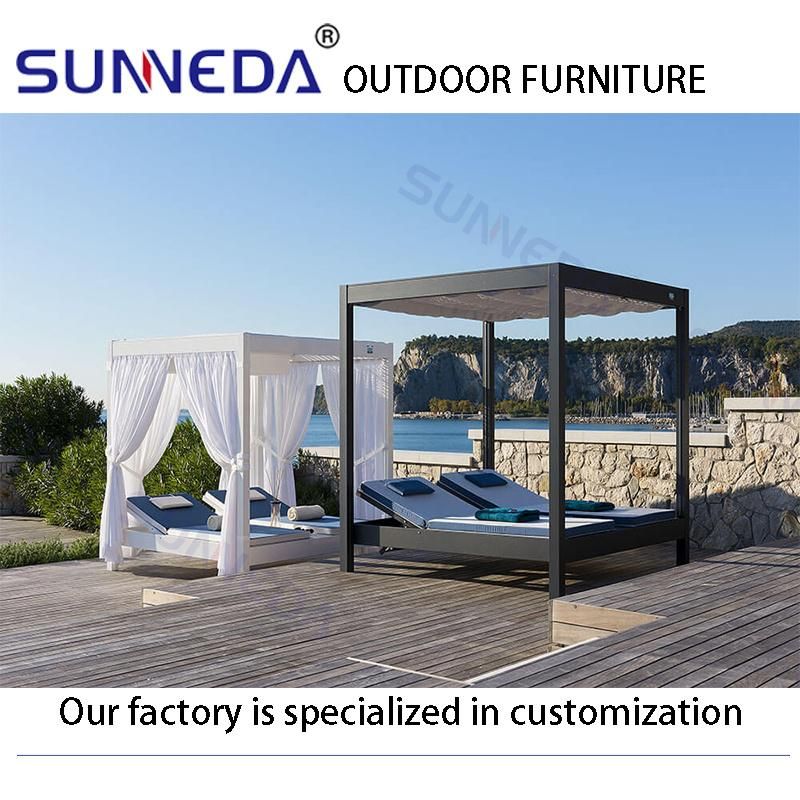 Best Selling Sunshade Fashion Hotsale Leisure Classic Lounger Furniture Set