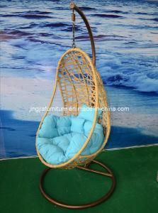 Iron Outdoor Rattan Garden Swing Hanging Chair (JJ-S838)