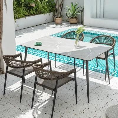 Vietnam Rattan Wicker Patio Furniture Conversation Set- Garden Furniture