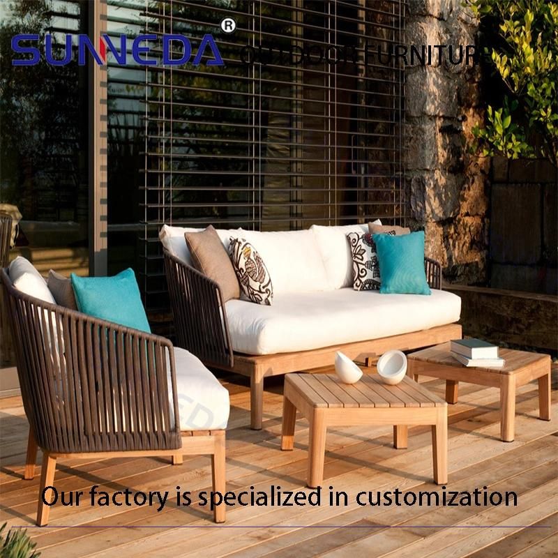 Modern Teak Garden Series Combination Sofa