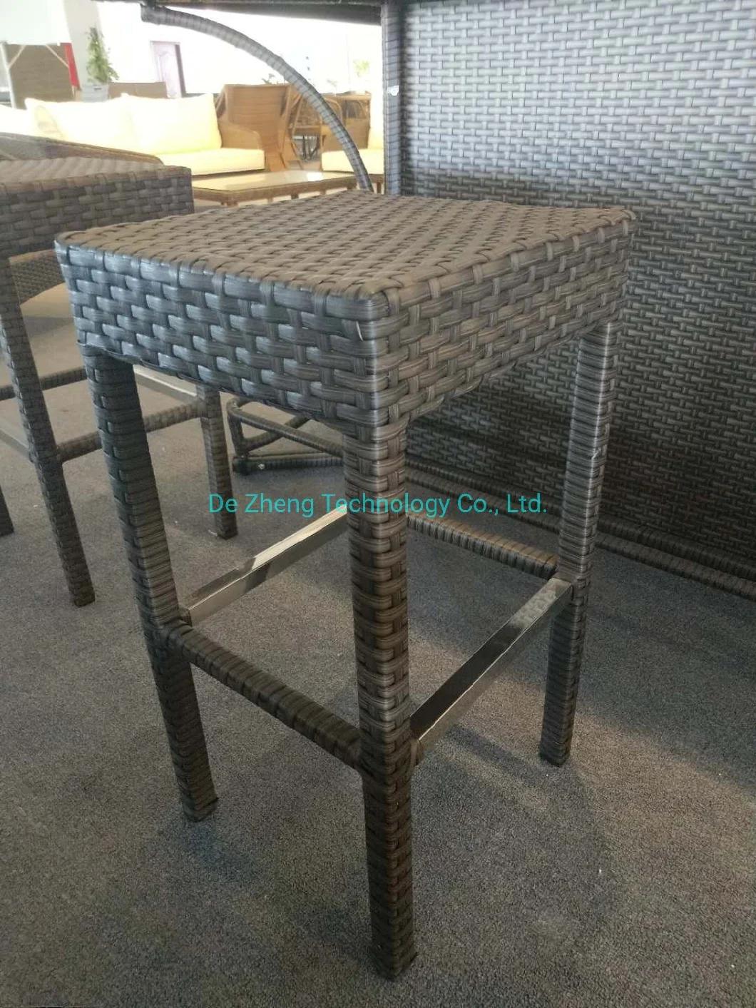 4 Seater Modern Pub Design Metal Aluminum Patio Furniture Outdoor Bar Table Set