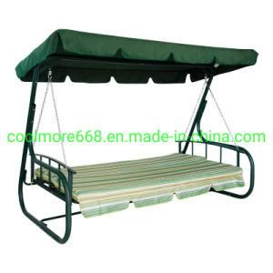 Op Selling 3 Seater Canopy Swing Chair Outdoor Garden Bench with Sun Cover Metal Frame
