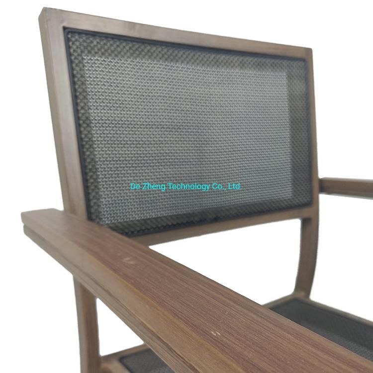 Outdoor Garden Textilene Chair Leisure Shop Bistro Bar Restaurant Dining Chair