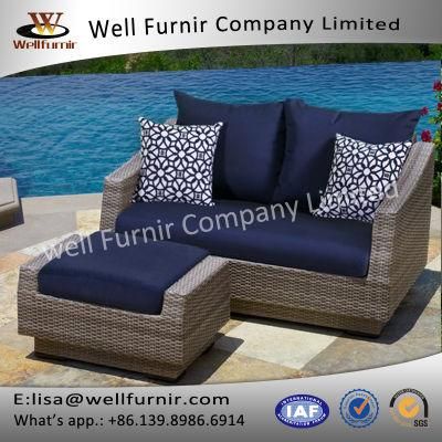 Well Furnir Loveseat and Ottoman with Cushions (Wf-17132)