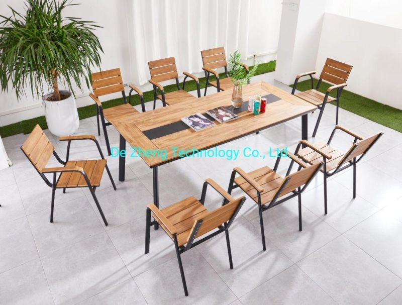 Commercial Outdoor Furniture Patio Garden Table Sets with Chairs for Hotel Restaurant Contract